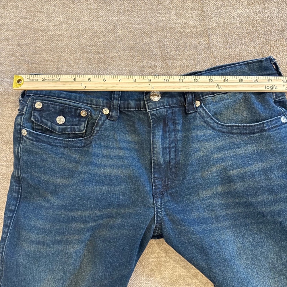 True Religion Geno Relaxed Slim Jeans Dark Wash Men's Size 36 - Picture 7 of 9